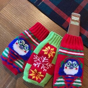 Holiday Beer Bottle Sweater Holders Set of (3)